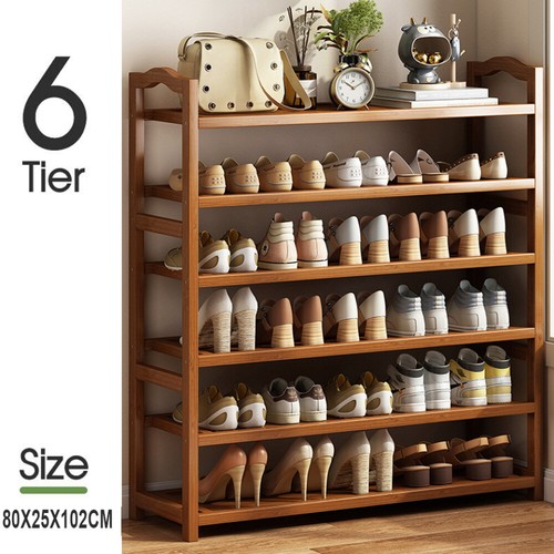 Tiers bamboo shoe rack - tiers,