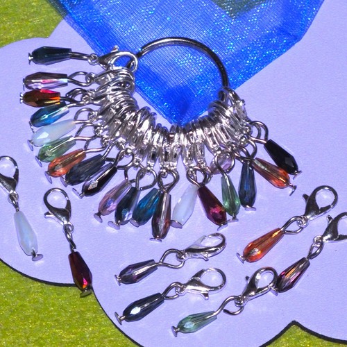 Handmade glass slim drop - x,