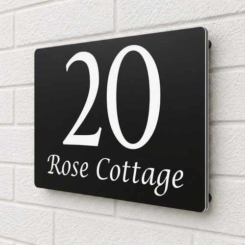 Floating house sign - house,