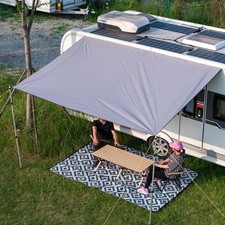 CAMPING AWNING SUN CANOPY CARAVAN MOTORHOME CAMPER WITH PIPING ATTACHMENT 3x2.4m