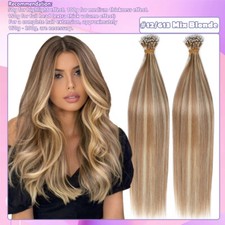 Thick Russian Nano Ring Loop Human Remy Hair Tip Micro Bead Hair Extensions 1g/s
