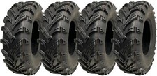 25x8.00-12 ATV Quad Tyres 6ply 14psi Wanda P377 Road Legal Tires 65J (Set of 4)