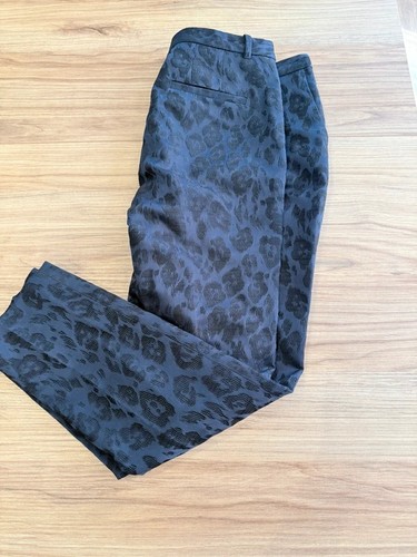 Zara black jacquard leopard - zara,