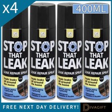 4 x BLACK LEAK REPAIR SPRAY