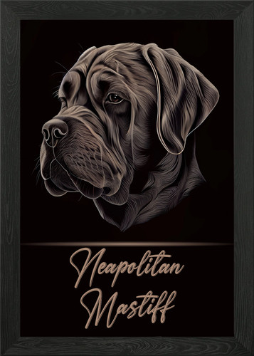 Neapolitan mastiff framed wall - mastiff,