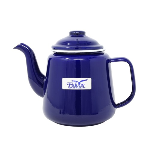 Enamel teapot blue - blue, &
