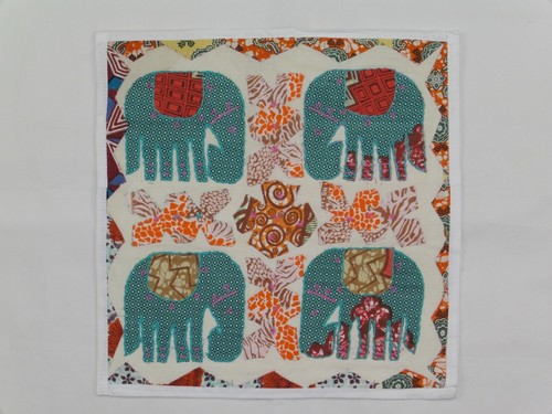 Applique elephant patchwork - applique,