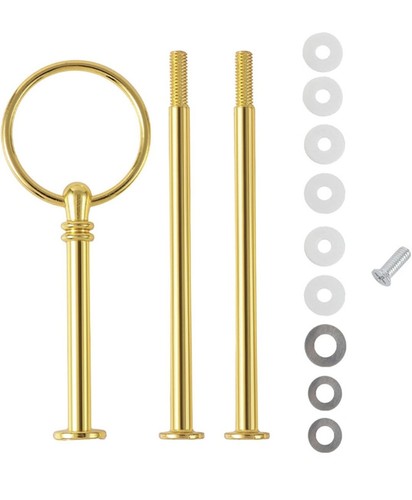 Tier gold round - gold, plate
