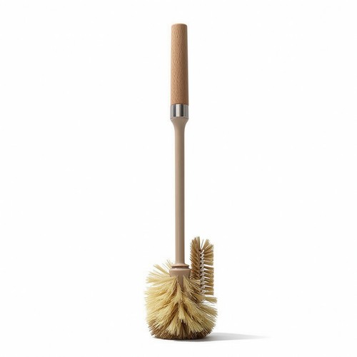 Toilet brush with wooden - toilet,