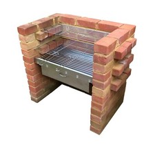 DIY Brick Charcoal BBQ Kit & Oven/Cupboard Stainless Steel Grill