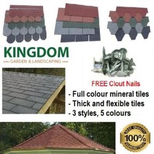 ROOFING FELT SHINGLES TILES ROOF ASPHALT SHED HOUSES SQUARE FISHSCALE HEXAGONAL