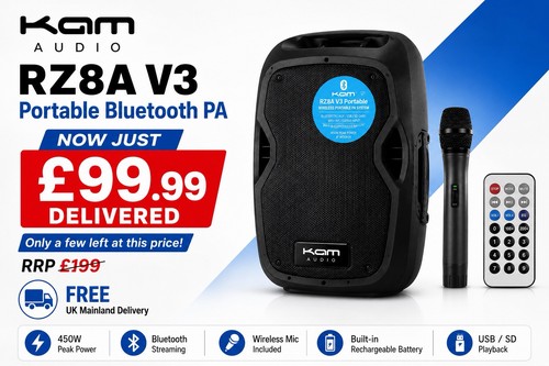 New kam rz8a portable - new, v3