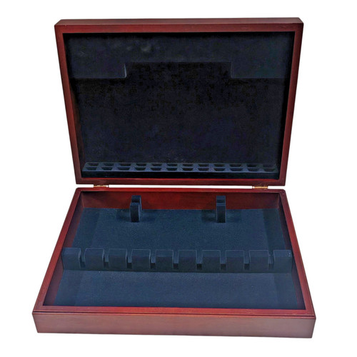 Mahogany cutlery canteen - mahogany,
