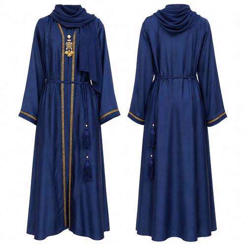 Navy blue abaya - dress, womens