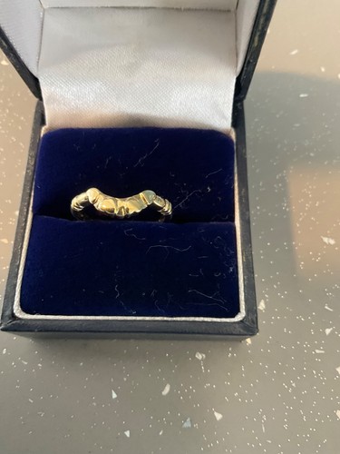 9ct gold wishbone ring size - ,
