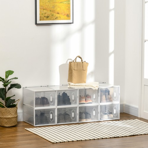 8pcs stackable shoe - stackable, box