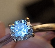 Ernest Jones 18K White Gold 0.50ct  Diamond Solitaire Ring - Size J1/2