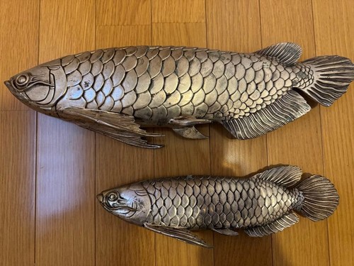 Japanese silver arowana dragon - silver,