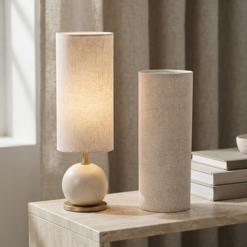 Timeless beige fabric lamp - timeless,