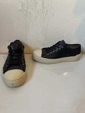 Bertie Black Leather Sneaker