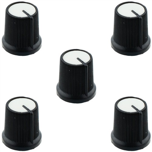 White potentiometer knob - white,