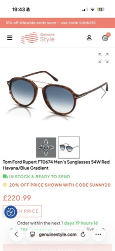 Tom ford rupert ft0674 men - rupert,
