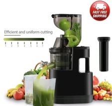 Cold Press Slow Juicer  Squeezer  Electric Juicer Machine Slag 300 W Black Silve
