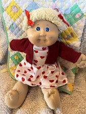 Vintage Cabbage Patch kids girl doll  yellow blonde short hair HM3