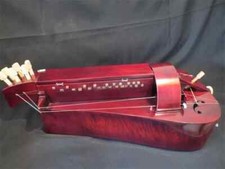 Hand Made 6 strings 24 keys Hurdy Gurdy, bird's eye Maple wood Hurdy-Gurdy