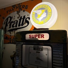 National Benzole 15" X Large Gas Petrol Pump Globe | Ideal Petrol pump project