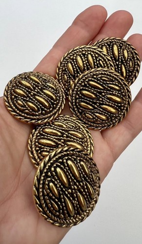 Large gold buttons 36mm - gold,