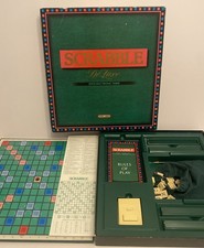 Vintage 1988 Scrabble Deluxe Board Game - Spears - Family Fun -TIMER NOT WORKING