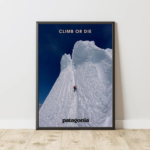 Climb die poster mountain - die,