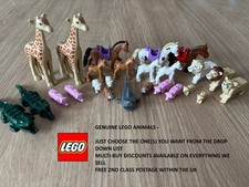 NEW LEGO ANIMALS minifigures Giraffes, Lions, Pigs, Dogs, Horses, bears animal
