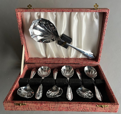 Shell spoons chrome on - spoons,