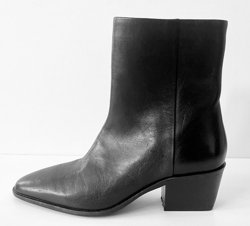 Zara heeled leather ankle - zara,