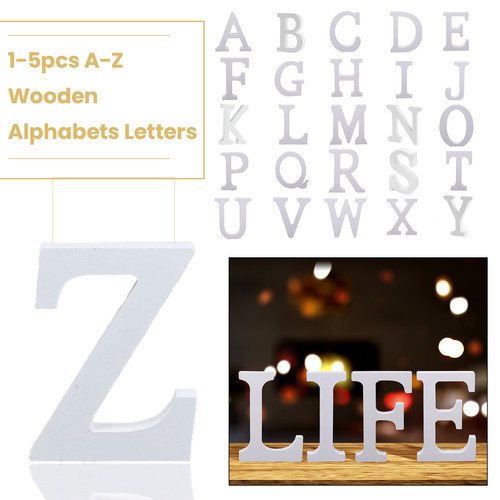 Wood letter 8cm alphabet - wood,