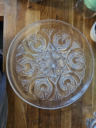 Vintage glass cake stand - glass, 1