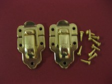 VINTAGE DANSETTE  RECORD PLAYER  CABINET SPARES GENUINE CHENEY BRASS LID CATCHES