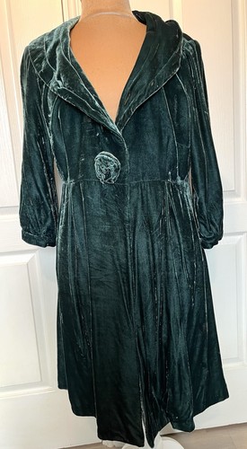 Vintage bottle green velvet - vintage,
