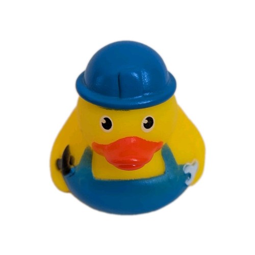 Builder rubber duck hard - builder, hat