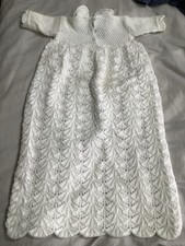 Hand Knitted Baby Christening Gown