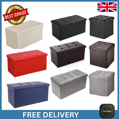 Large foldable ottoman storage - large,