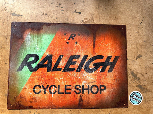 Raleigh bmx sign - raleigh, bar
