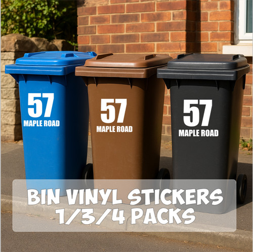 Personalised bin number - bin,