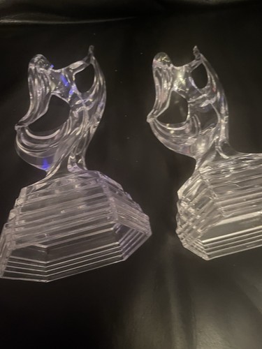 Pair vintage royal crystal - vintage,