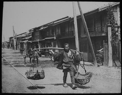 Japanese vegetable seller - a,
