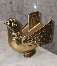 Cast Metal Bird Sculpture