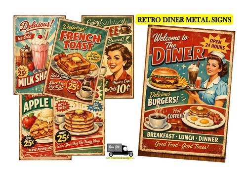 Retro restaurant diner metal - retro,