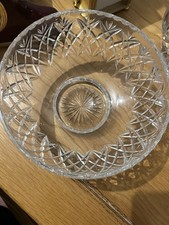Vintage Waterford 19.5cm Fine Crystal Lismore Pattern Serving Fruit Flower Bowl
